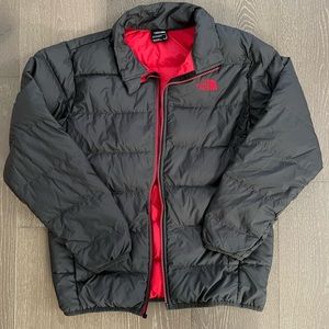 North Face Dark Gray Andes Down Jacket - Boys Large 14/16